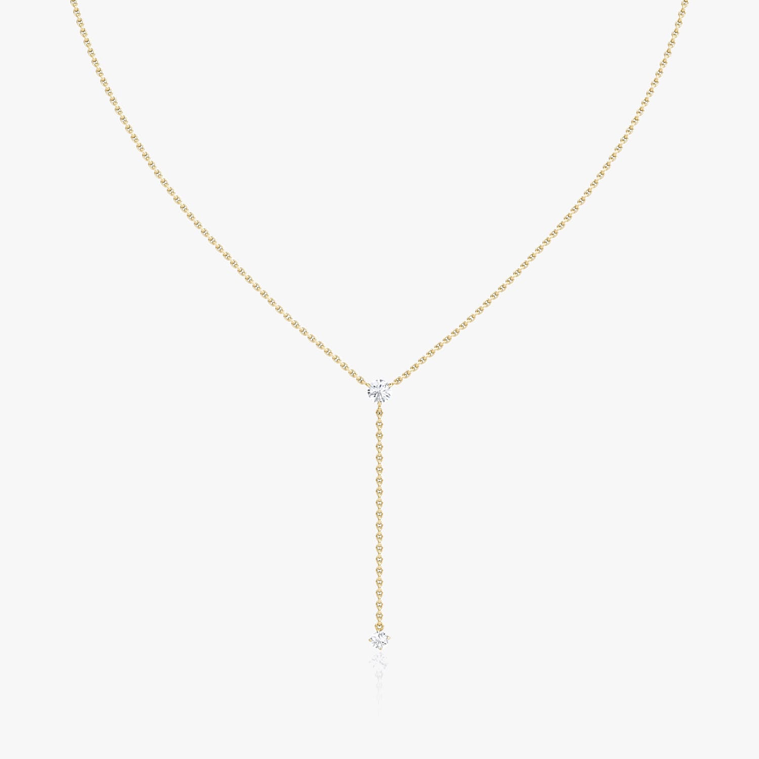 Two Stone Lab Grown Diamond Necklace