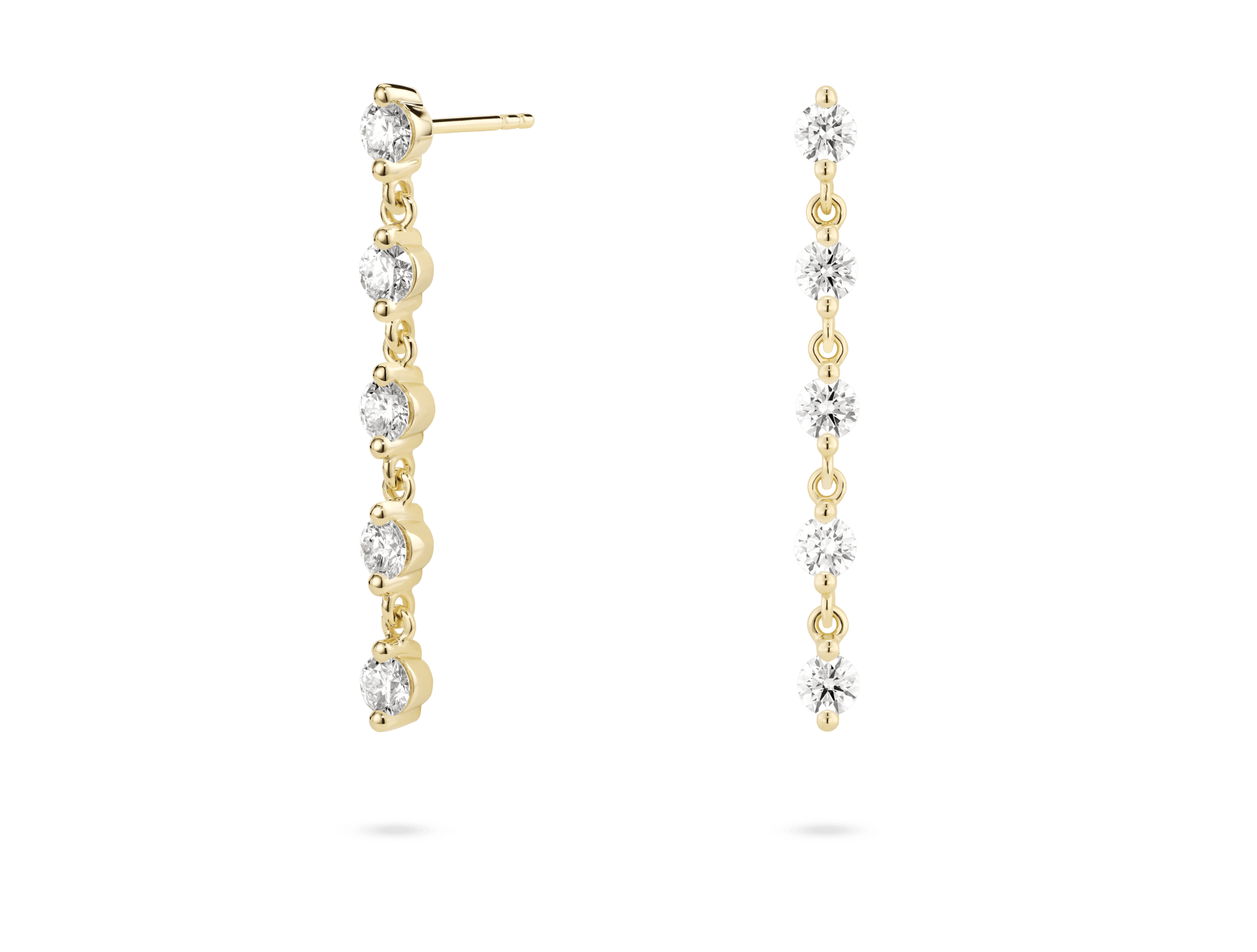 ELGA Superior Linked Long Drop Lab Grown Diamond Earrings